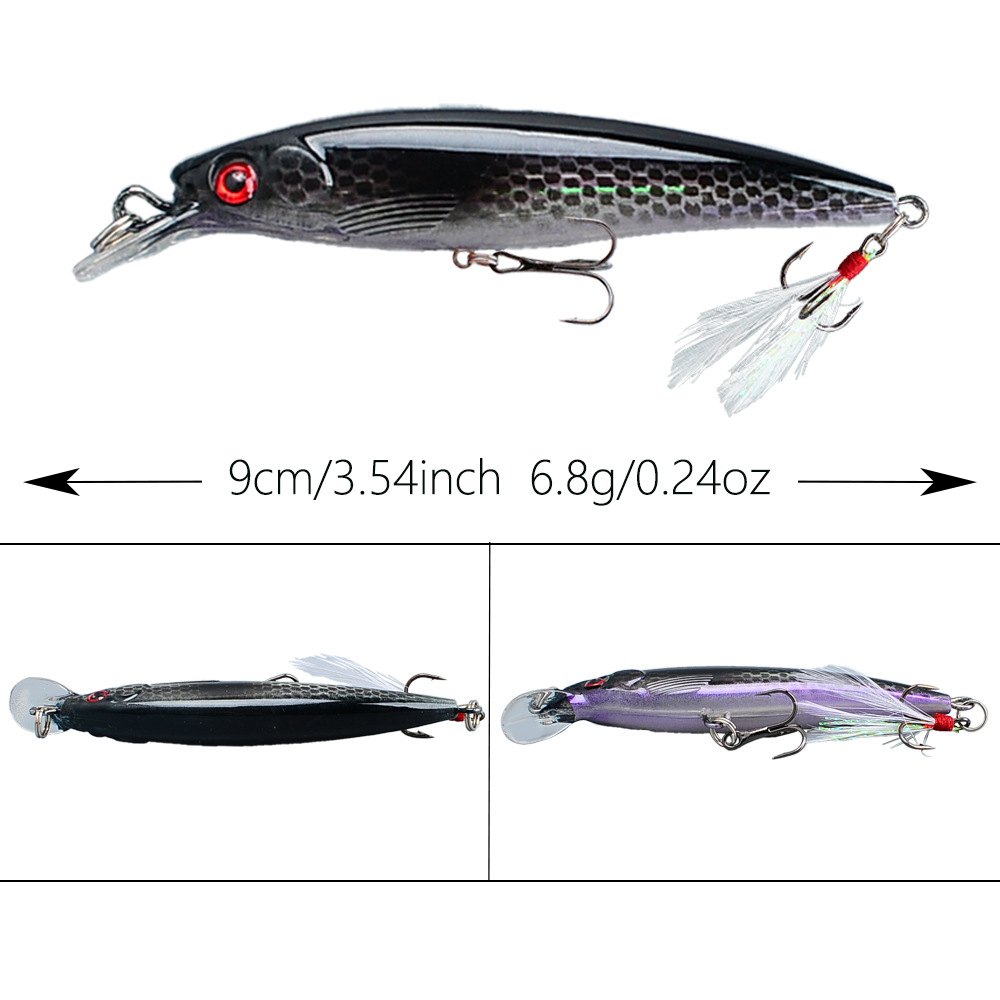 10pcs Bionic Minnow Fishing Lu – Fishing Hook Treble Bewertung und Preis