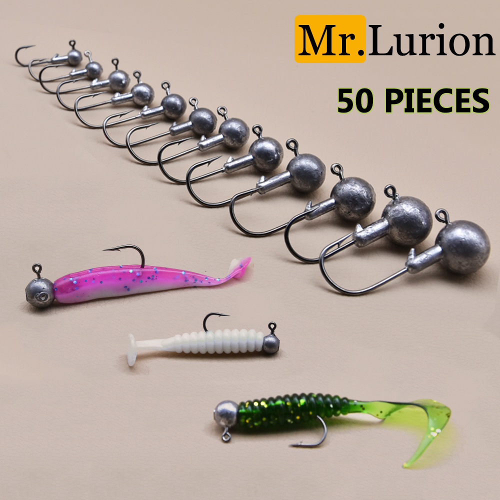 MrLurion 50pcs 1g-28g jig head – Fishing Hook Weedless Bewertung und Preis