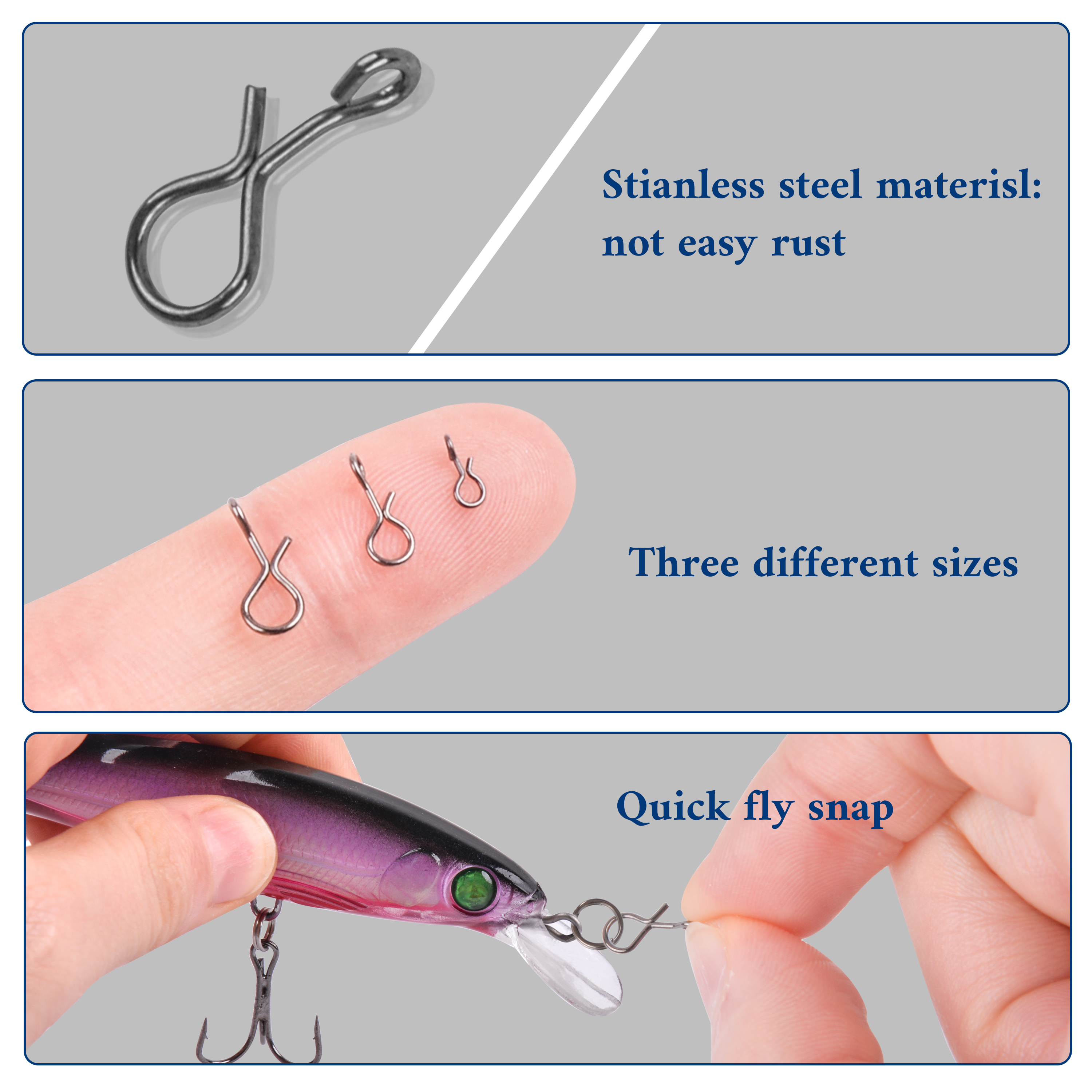 300pcs/box Saltwater Quick Cha – Fishing Hook Box Bewertung und Preis