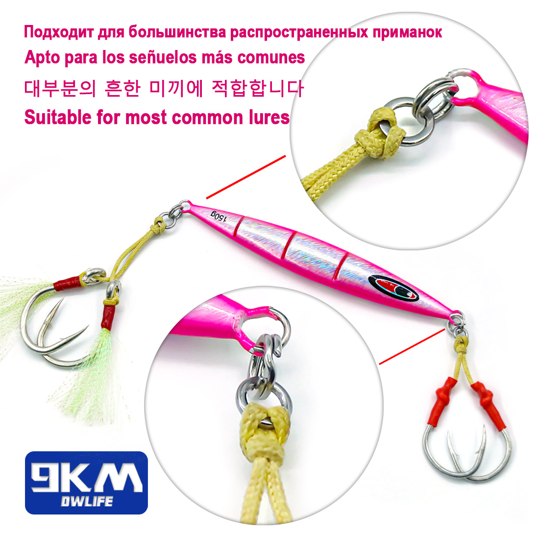 9KM Solid Ring Fishing 50pcs S – Fishing Hook Stainless Steel Bewertung und Preis