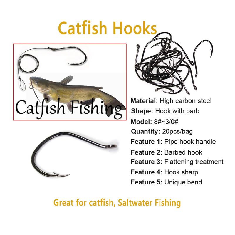 Wifreo 20pcs V Shape Catfish H – Fishing Hook Offset Bewertung und Preis