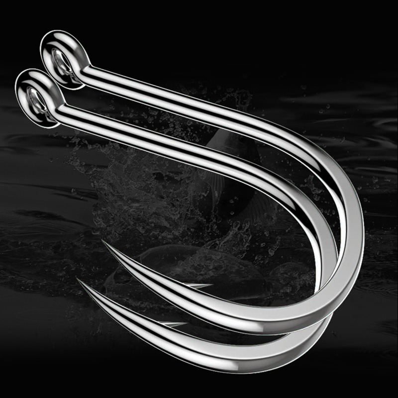 50Pcs Fishing Hooks Barbed Car – Fishing Hook Circle Bewertung und Preis