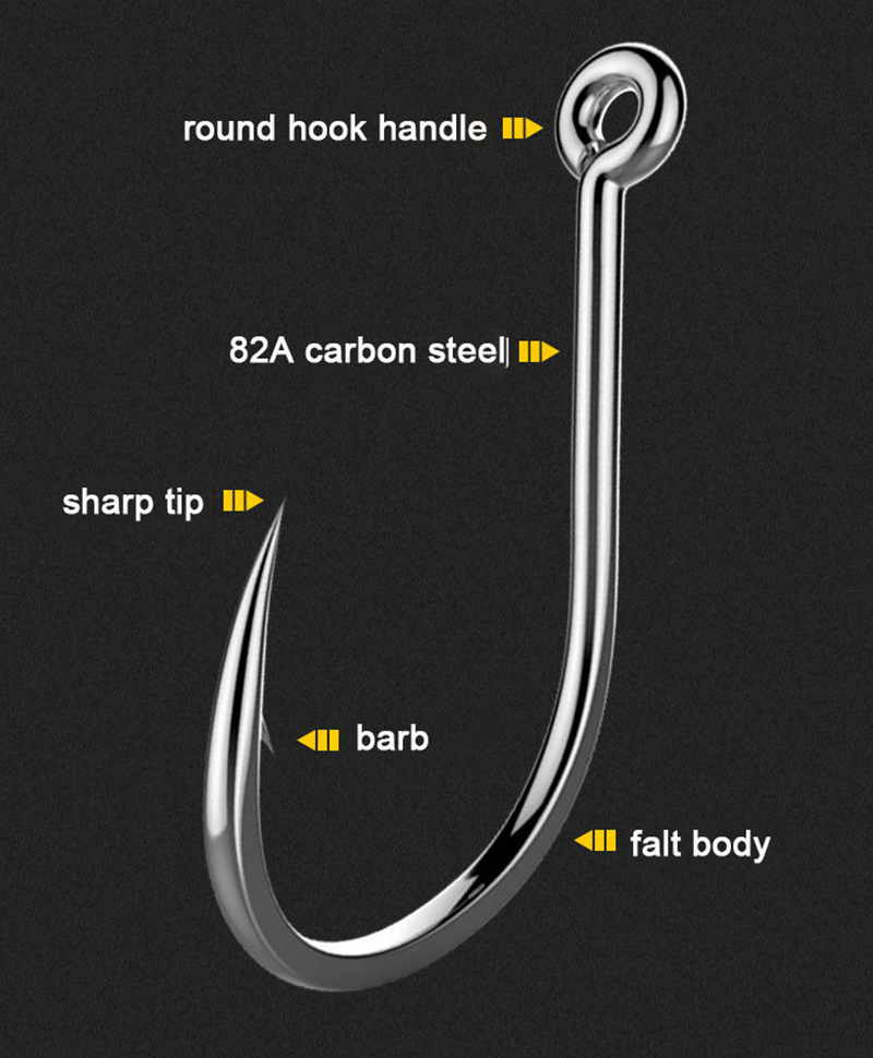 50Pcs Fishing Hooks Barbed Car – Fishing Hook Circle Bewertung und Preis