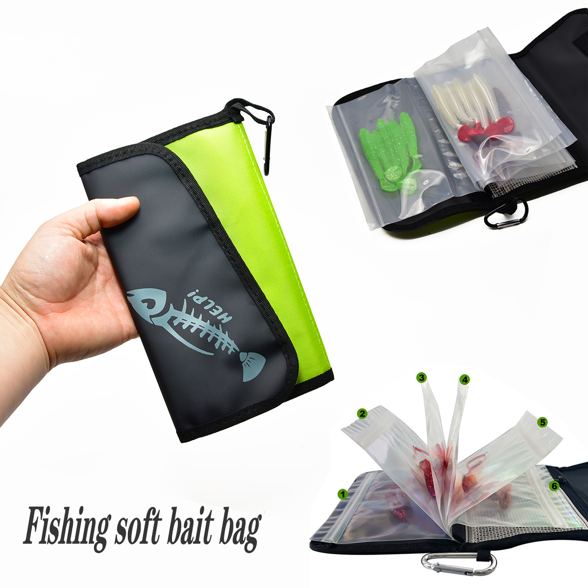 Fake Bait Bag PVC Inner Partit – Fishing Hook Bewertung und Preis