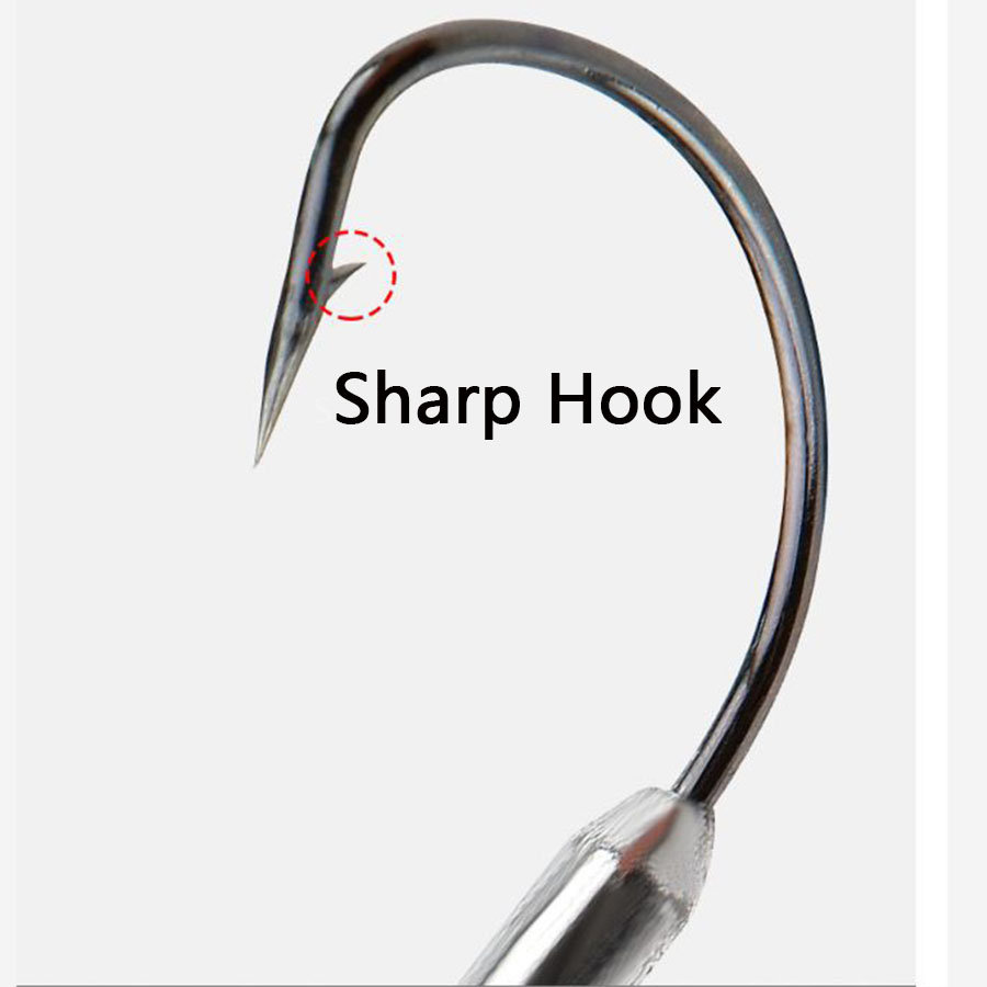 5pcs 1/0# 2/0# 3/0# Offset Fis – Fishing Hook Offset Bewertung und Preis