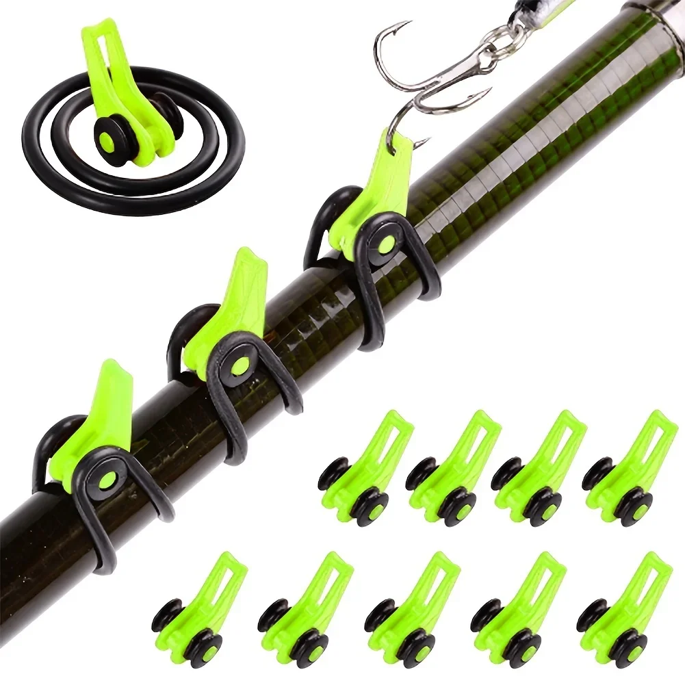10pcs/lot Fishing Rod Pole Hoo – Fishing Hook Jig Bewertung und Preis