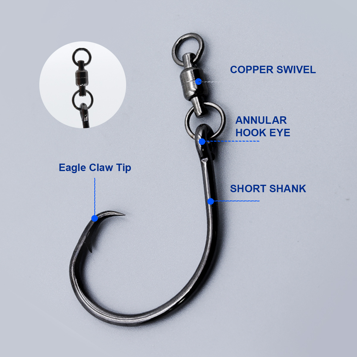 ZYZHE 3/6/9pcs Circle Hooks Wi – Fishing Hook Circle Bewertung und Preis