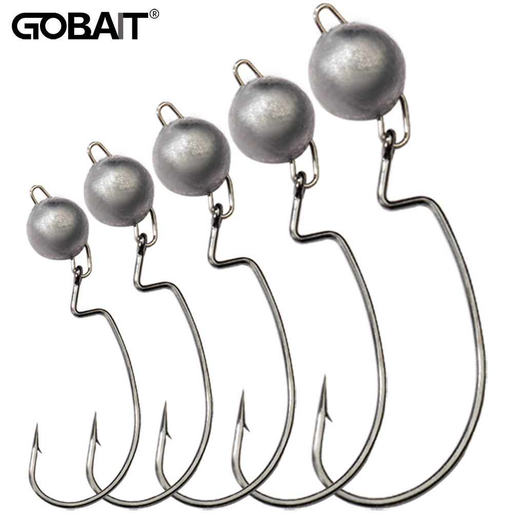 5Pcs Metal Jig Head Worm Hooks – Fishing Hook Weedless Bewertung und Preis