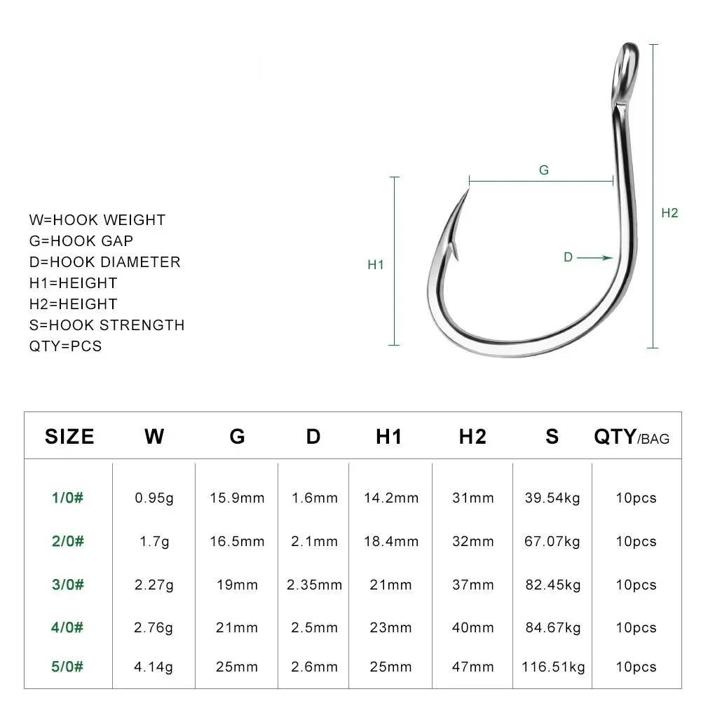 Ring Eye Fishhooks Fishing Hoo – Fishing Hook Circle Bewertung und Preis