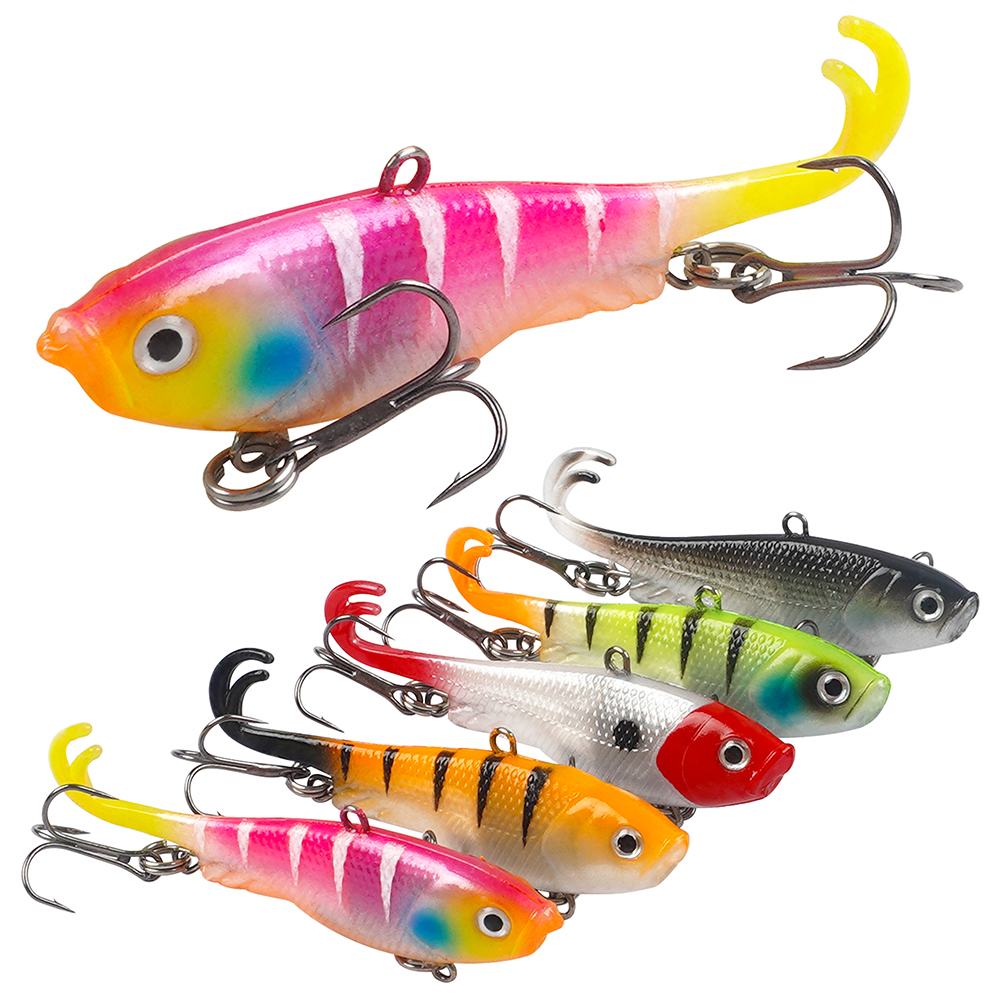 10Pcs/5Pcs Soft Fishing Lures  – Fishing Hook Treble Bewertung und Preis