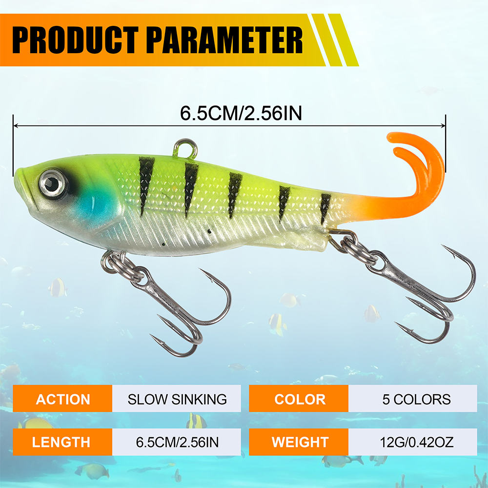 10Pcs/5Pcs Soft Fishing Lures  – Fishing Hook Treble Bewertung und Preis