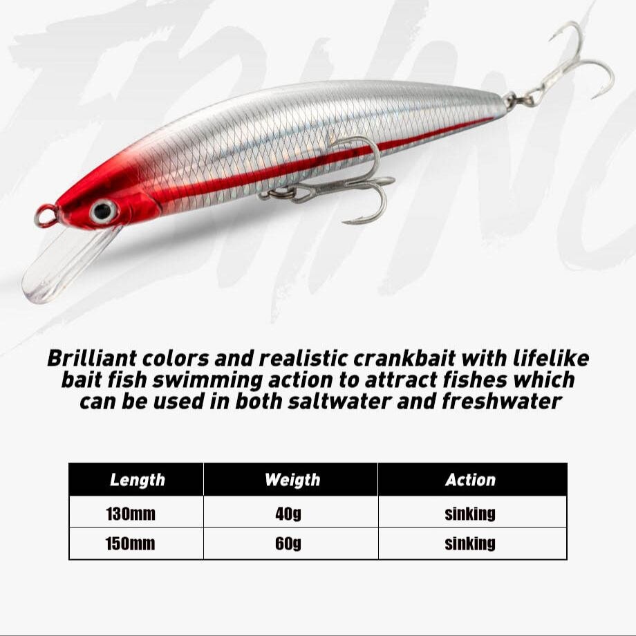 Fishing Lure Sinking Minnow 13 – Fishing Hook Treble Bewertung und Preis