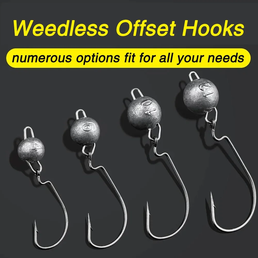 5pcs Metal Jig Head Worm Hooks – Fishing Hook Weedless Bewertung und Preis
