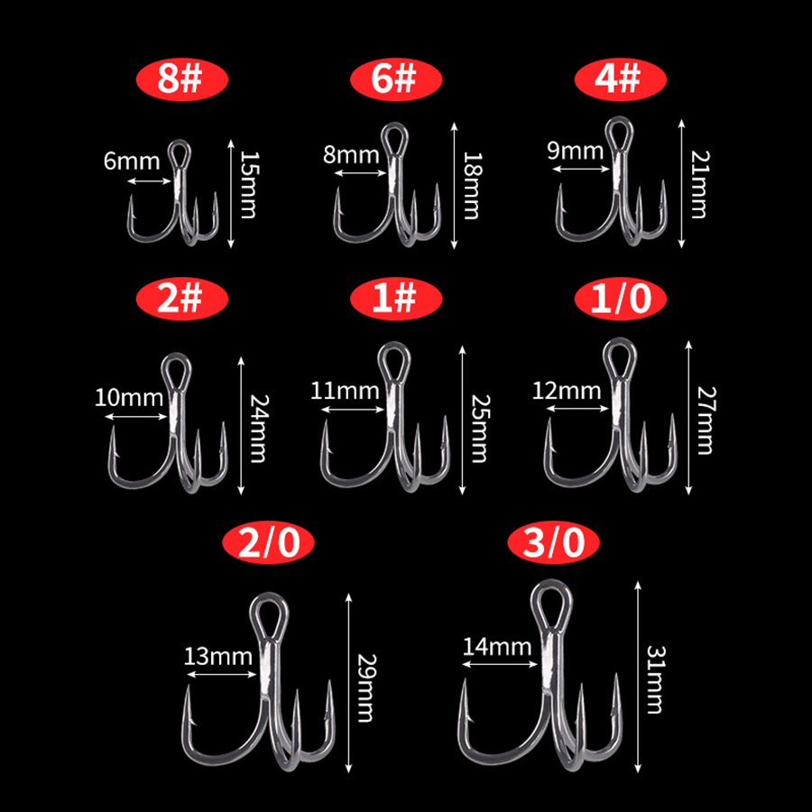 Fishing Treble Hook 6X Strong  – Fishing Hook Assortment Bewertung und Preis