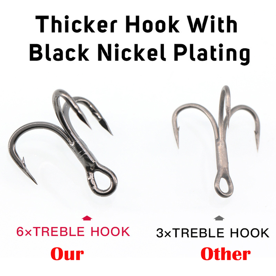 Fishing Treble Hook 6X Strong  – Fishing Hook Assortment Bewertung und Preis