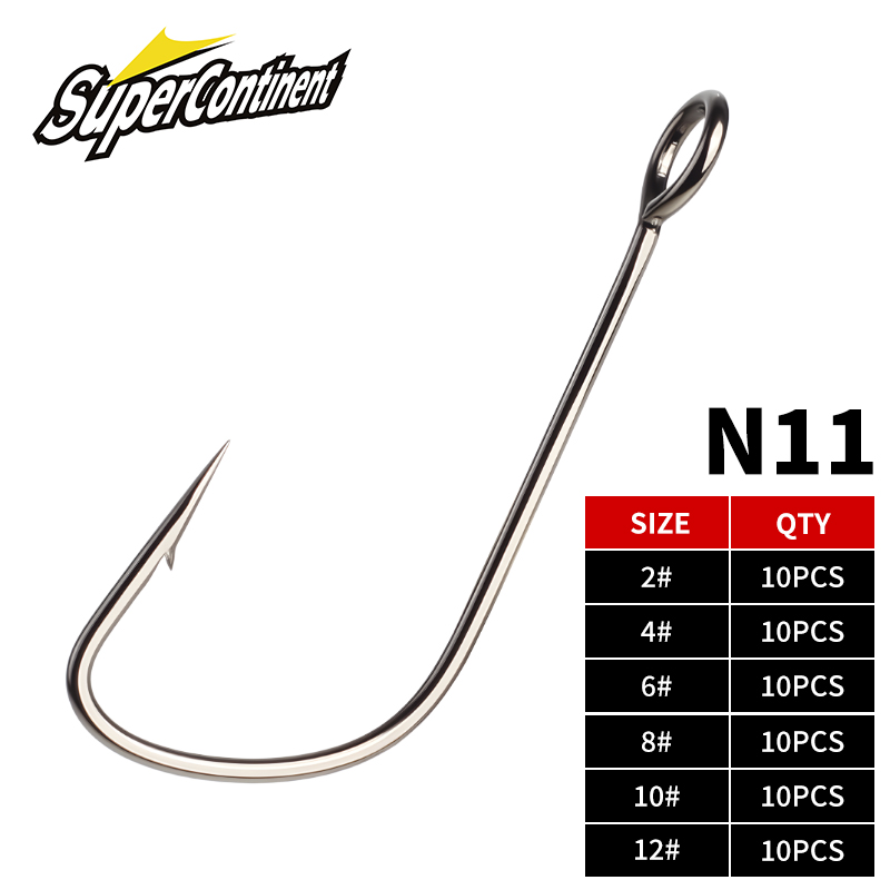 Supercontinent 2#-12# 10pcs Ba – Fishing Hook Offset Bewertung und Preis