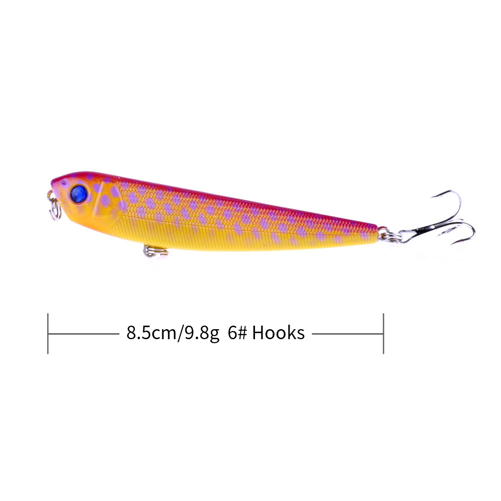 8pcs 8.5cm 9.8g Long Casting T – Fishing Hook Treble Bewertung und Preis